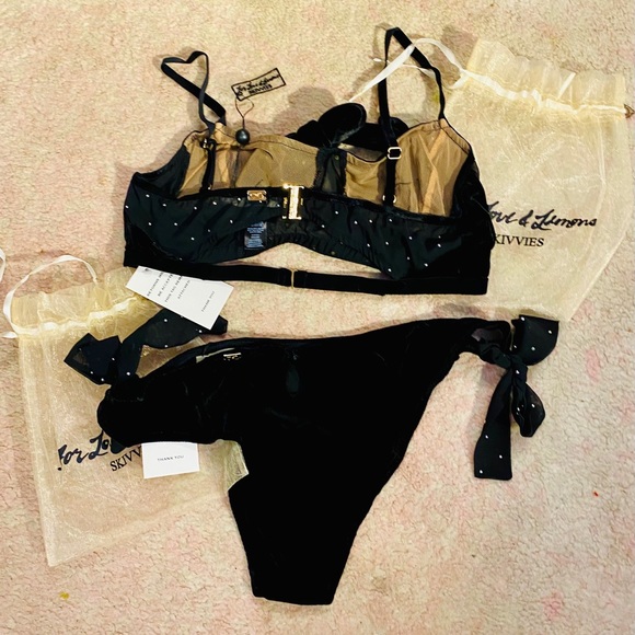 🍋FL&Ls🍋Lucky Dice Bow Bra&Panty Set-Large - Picture 7 of 16